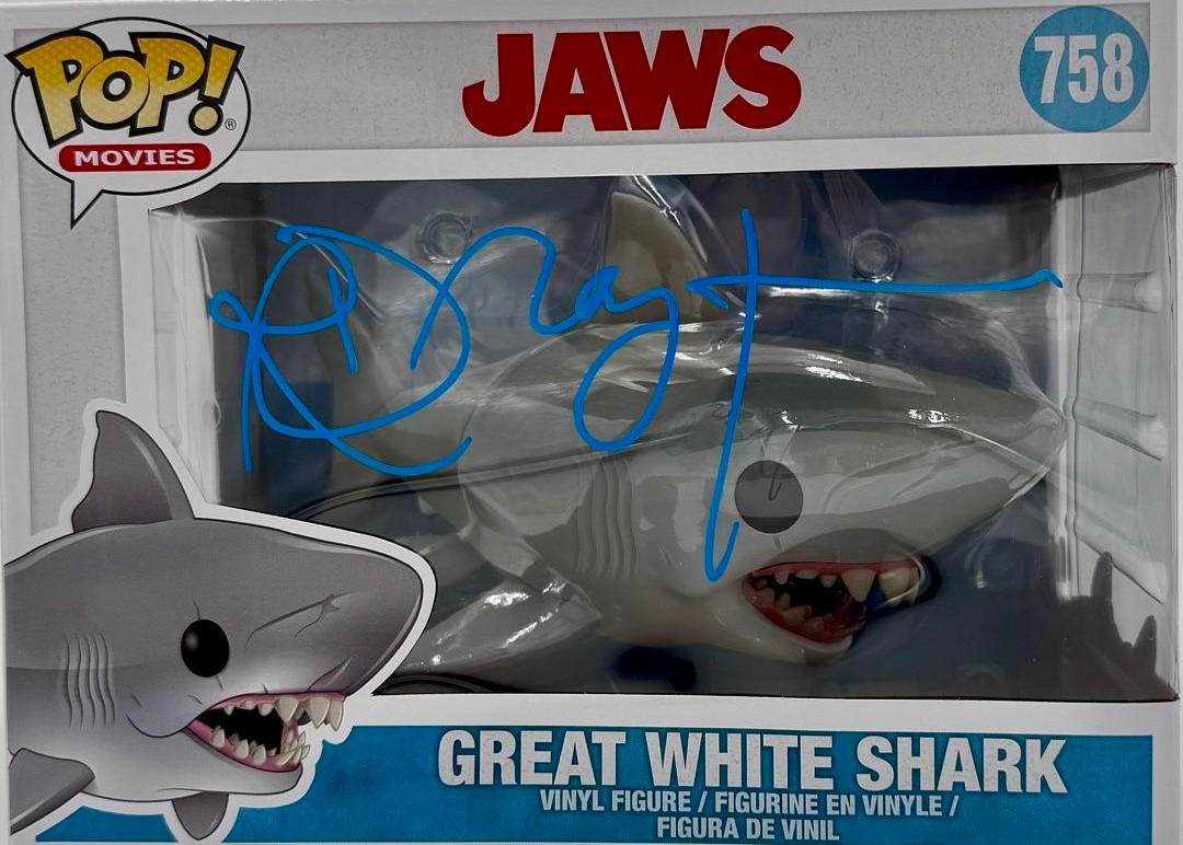 Richard Dreyfuss, Jeffrey Kramer, Jeffrey Vorhees, Stephen and Jonathan Searle, Signed Funko Pop #758 (Jaws) - Beckett COA *VERY RARE*